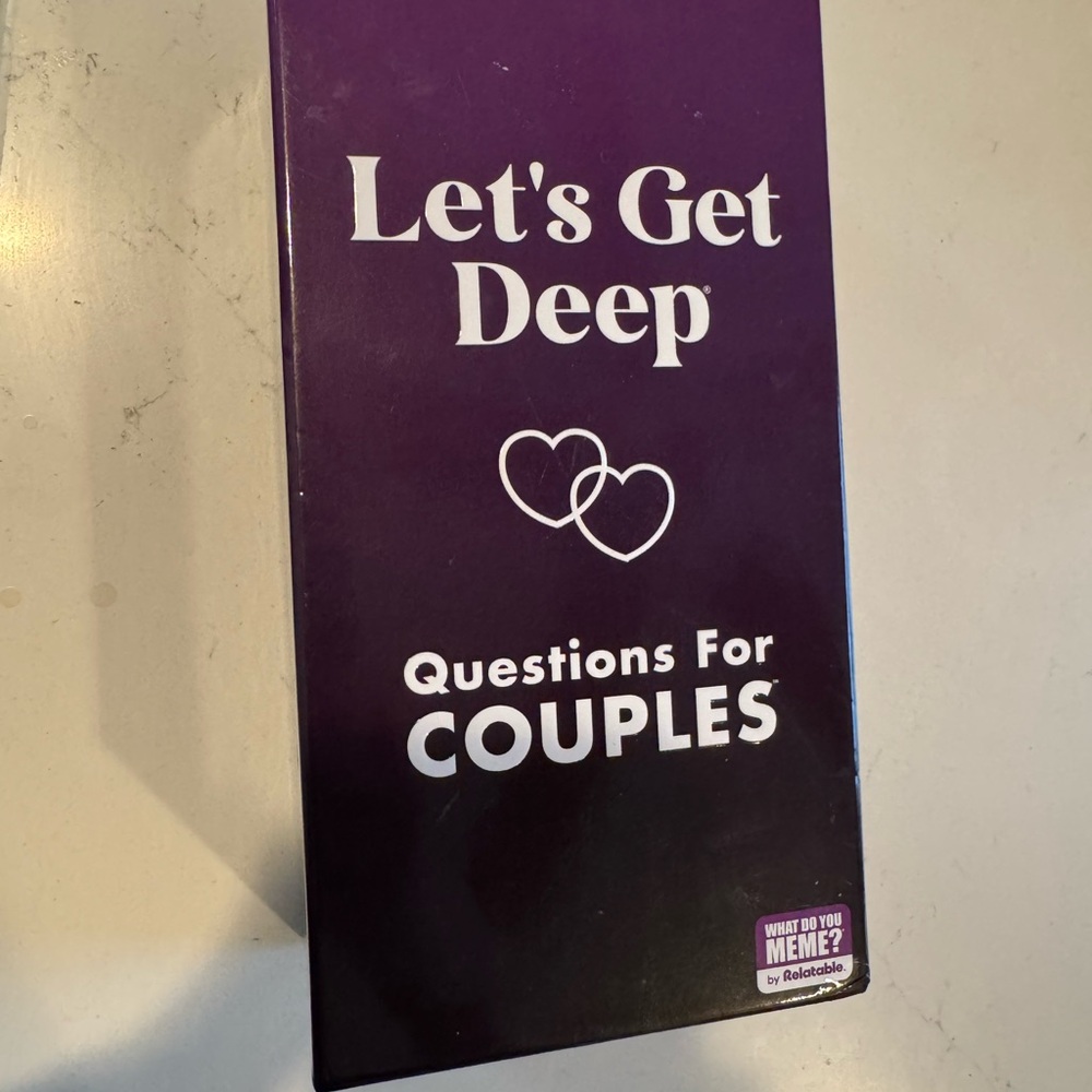 Let's Get Deep Couples Card Game